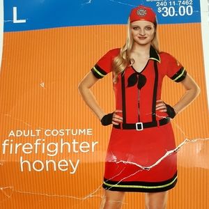 Adult costume firefighter honey